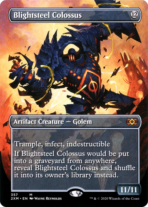 Blightsteel Colossus (2XM-357) - mythic (Borderless)