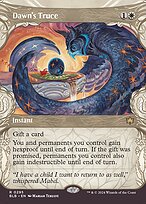 Dawn's Truce (BLB-295) - rare: (Showcase) (Borderless)