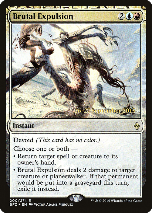 Brutal Expulsion (PRE-200S) - rare: (devoid) - Foil
