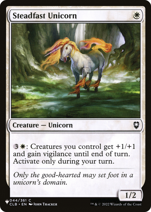 Steadfast Unicorn (LIST-CLB-44) - common