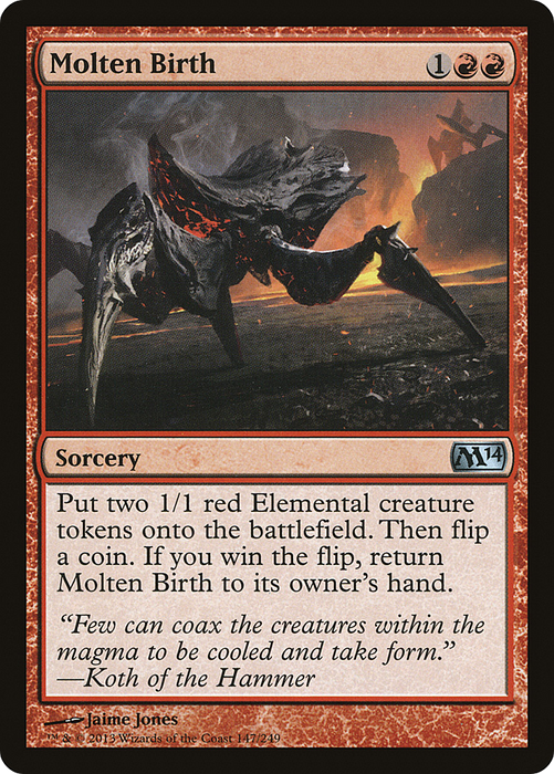 Molten Birth (M14-147) - uncommon - Foil