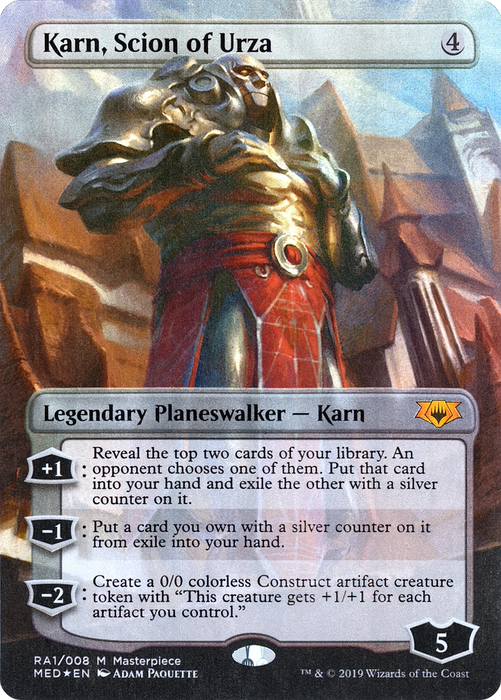 Karn, Scion of Urza (MED2-RA1) - mythic (Borderless) - Foil