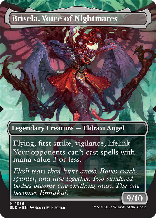 Brisela, Voice of Nightmares (SLD-1336B) - mythic (Borderless) - Foil