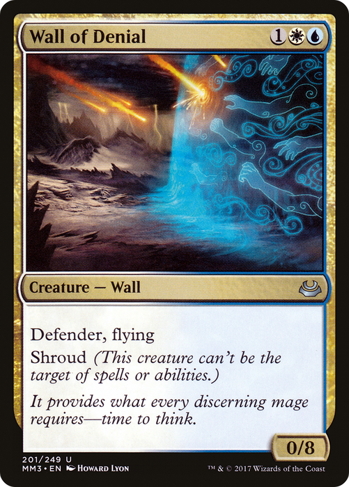 Wall of Denial (MM3-201) - uncommon - Foil