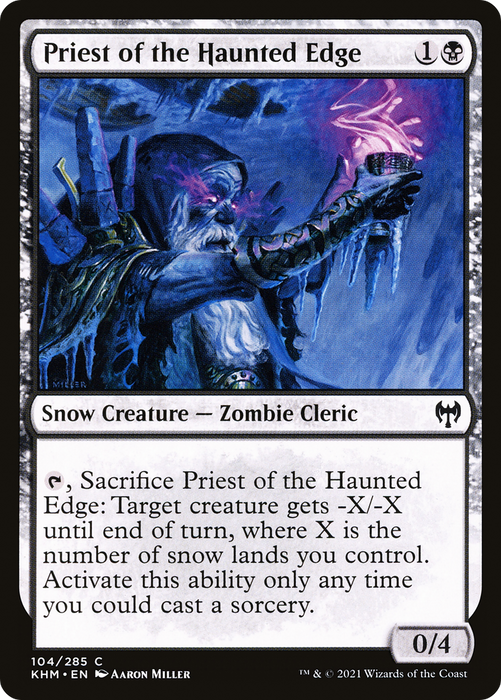 Priest of the Haunted Edge (KHM-104) - common: (snow)