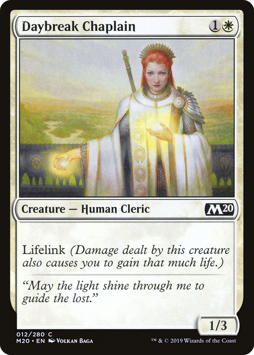 Daybreak Chaplain (M20-012) - common - Foil