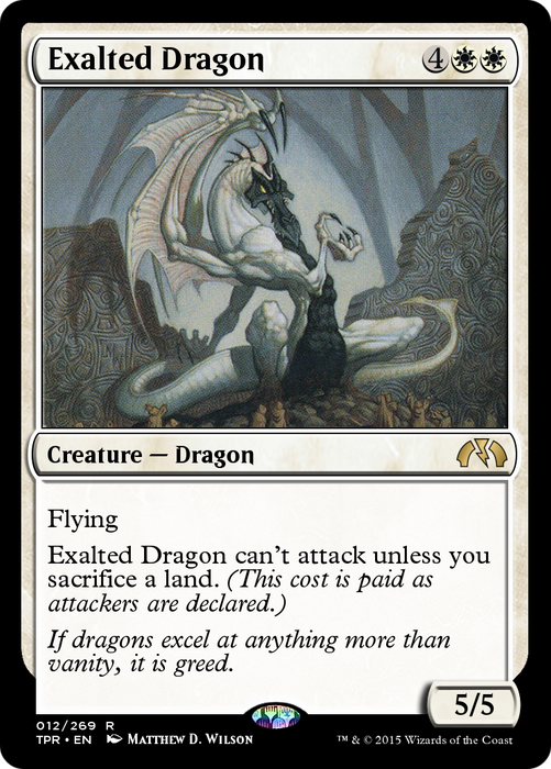 Exalted Dragon (TPR-012) - rare