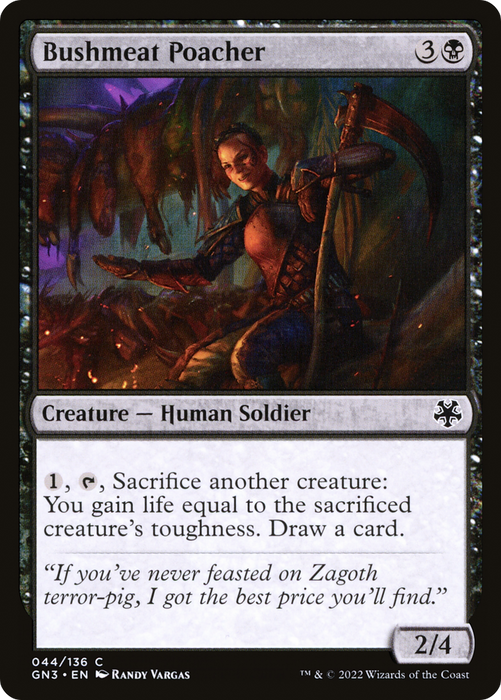 Bushmeat Poacher (GN3-044) - common