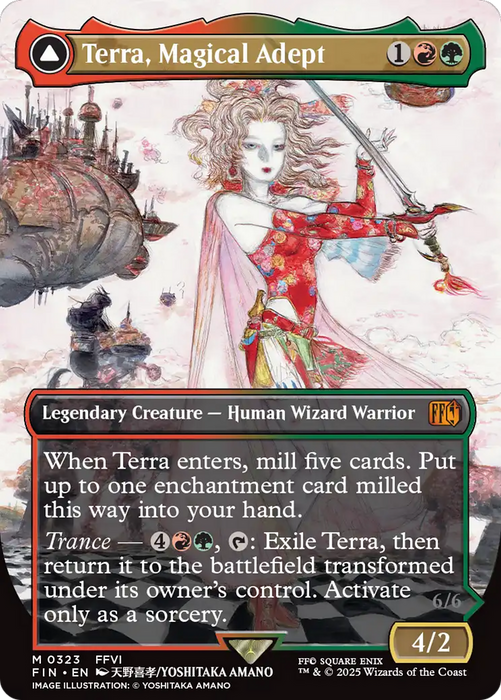 Terra, Magical Adept (Borderless) (FIN-323) - mythic - Foil