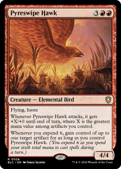 Pyreswipe Hawk (BLC-026) - rare
