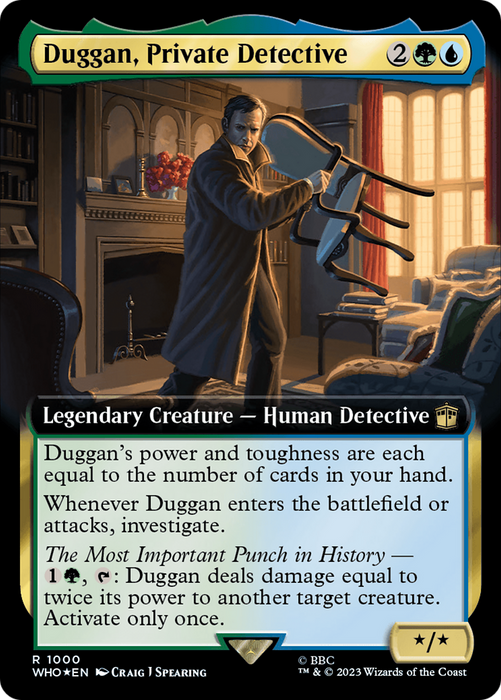 Duggan, Private Detective (WHO-1000) - rare: (Extended Art) - Foil