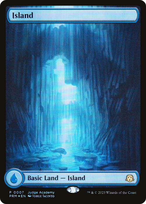 Island (JDG-007) - rare: (Full Art) - Foil