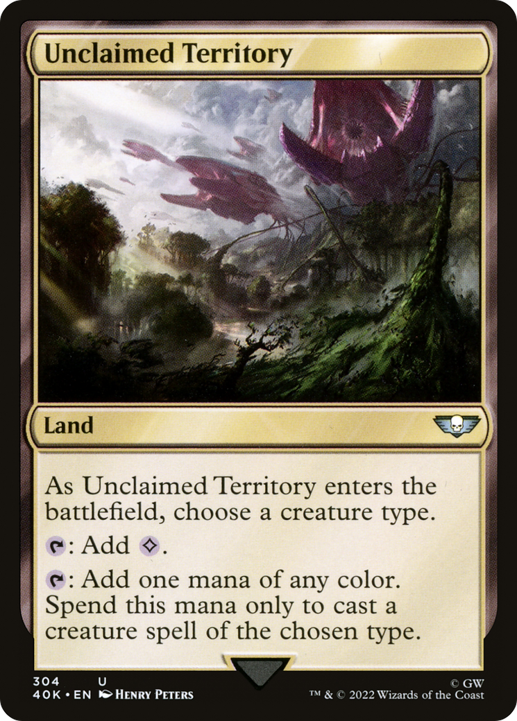 Unclaimed Territory (40K-304) - uncommon