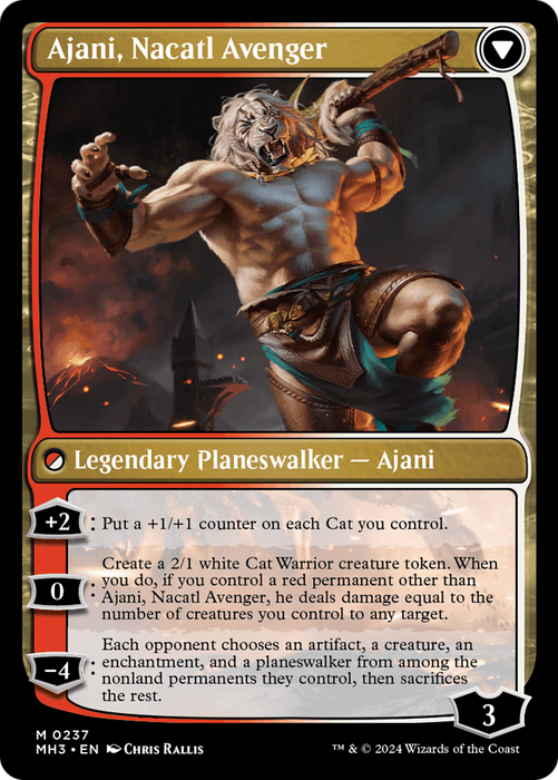 Ajani, Nacatl Pariah // Ajani, Nacatl Avenger (MH3-237) - mythic - Foil
