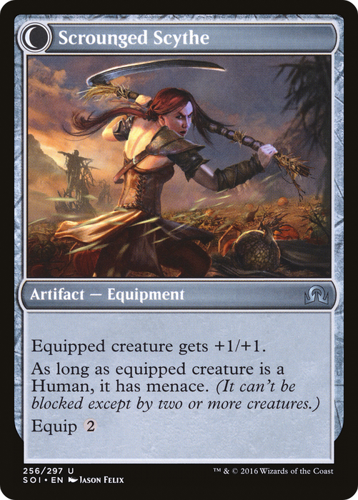 Harvest Hand // Scrounged Scythe (SOI-256) - uncommon: (Double Faced Transform) - Foil