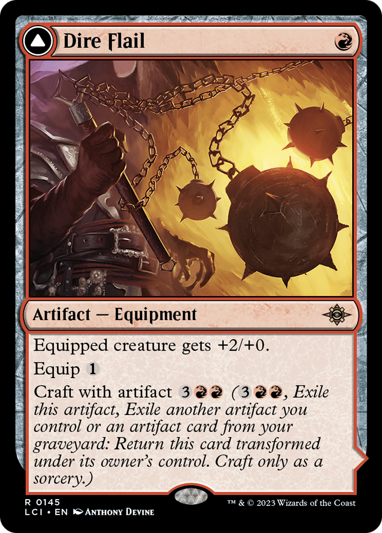 Dire Flail // Dire Blunderbuss (LCI-145) - rare