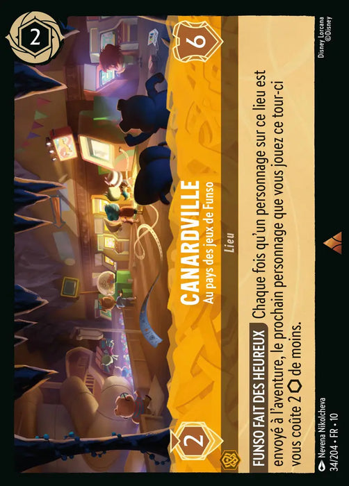 Canardville - Au pays des jeux de Funso (34/204) - LDLP - Rare - Cold Foil