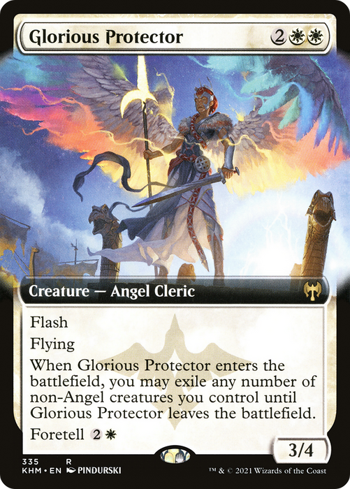 Glorious Protector (KHM-335) - rare: (Extended Art) - Foil