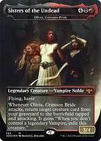 Olivia, Crimson Bride (VOW-343) - mythic / Sisters of the Undead (Borderless) - Foil