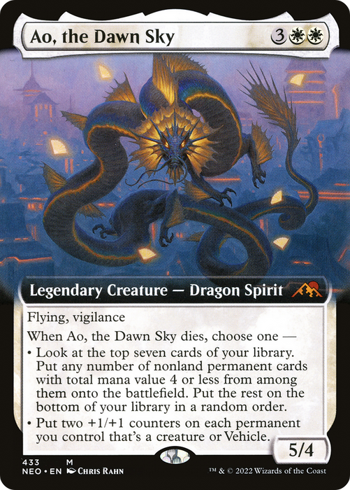 Ao, the Dawn Sky (NEO-433) - mythic: (Extended Art) - Foil