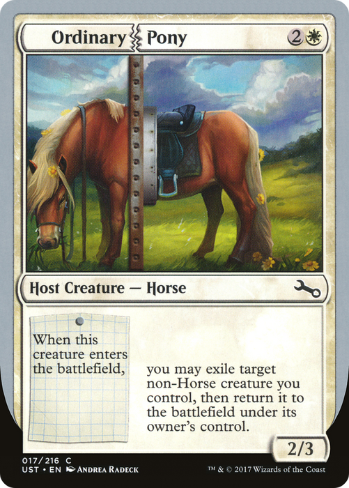 Ordinary Pony (UST-017) - common - Foil