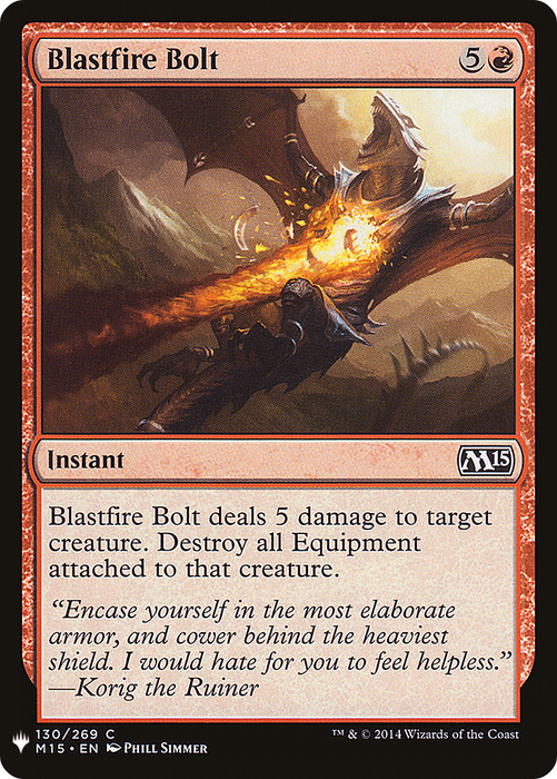 Blastfire Bolt (LIST-M15-130) - common