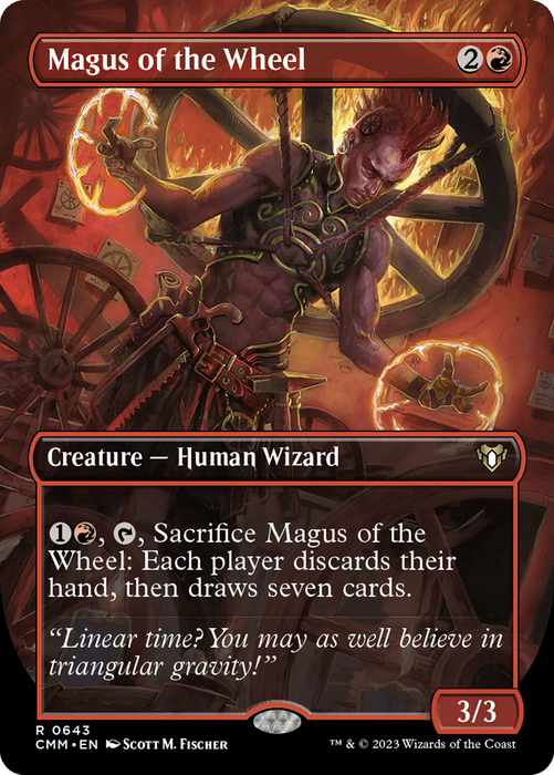 Magus of the Wheel (CMM-643) - rare (Borderless)