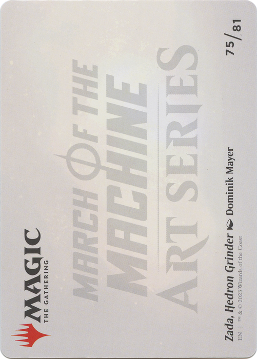 Zada, Hedron Grinder // Zada, Hedron Grinder (AMOM-075) - common (Borderless) - Foil