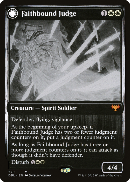 Faithbound Judge // Sinner's Judgment (DBL-279) - mythic: (Double Faced Transform) - Foil
