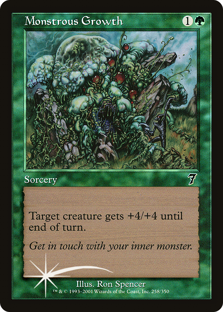 Monstrous Growth (7ED-258★) - common - Foil