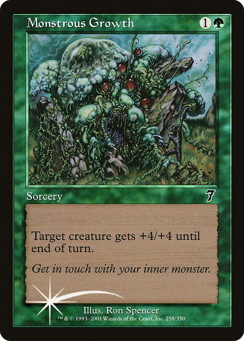 Monstrous Growth (7ED-258★) - common - Foil