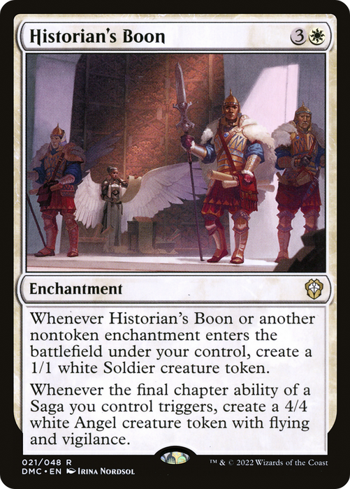 Historian's Boon (DMC-021) - rare - Foil