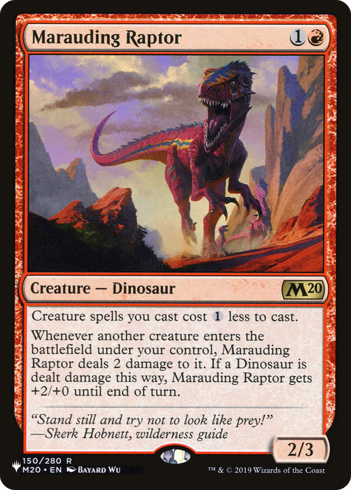 Marauding Raptor (LIST-M20-150) - rare