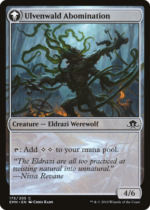 Ulvenwald Captive // Ulvenwald Abomination (EMN-175) - common: (mooneldrazidfc) - Foil