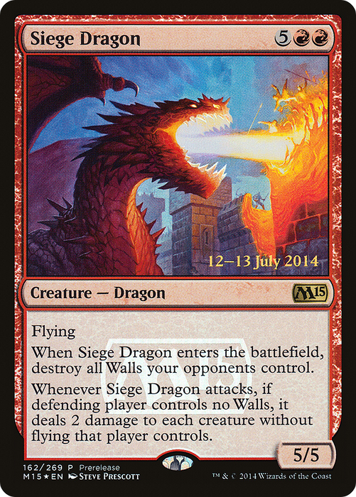 Siege Dragon (PRE-162) - rare - Foil