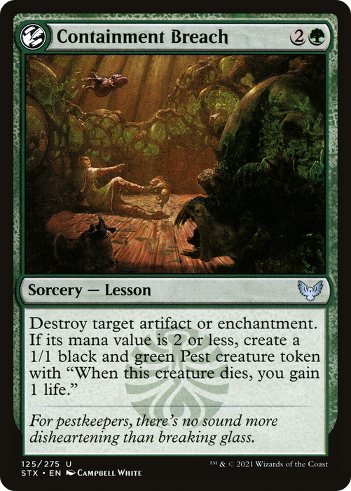 Containment Breach (STX-125) - uncommon: (lesson) - Foil