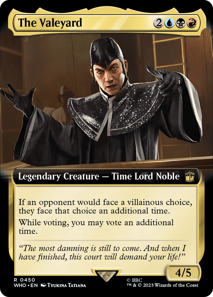 The Valeyard (WHO-450) - rare: (Extended Art) - Foil