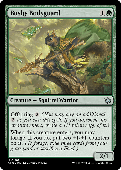 Bushy Bodyguard (BLB-166) - uncommon - Foil