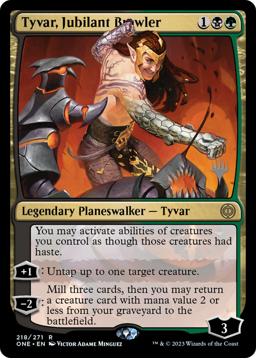 Tyvar, Jubilant Brawler (PPONE-218P) - rare - Foil