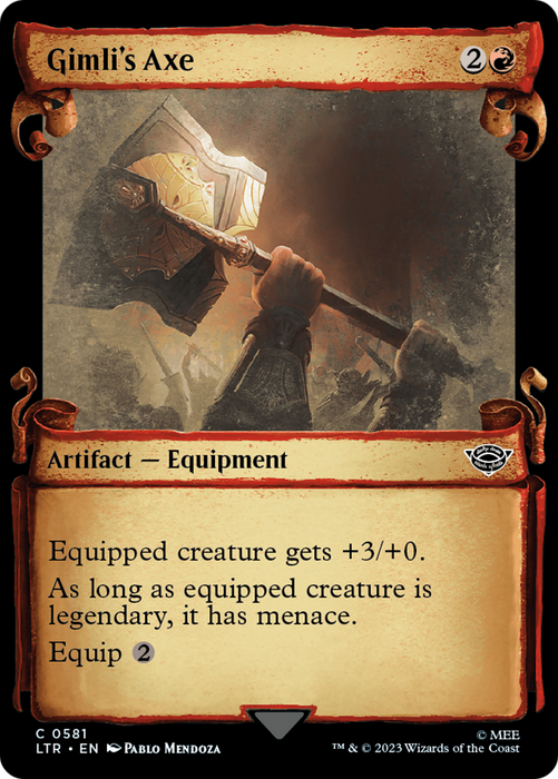 Gimli's Axe (LTR-581) - common: (Showcase) - Foil