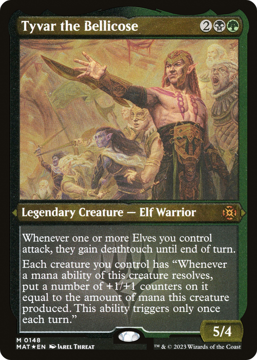 Tyvar the Bellicose (MAT-148) - mythic - Etched Foil