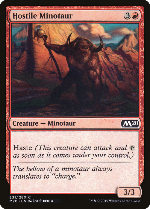 Hostile Minotaur (M20-331) - common