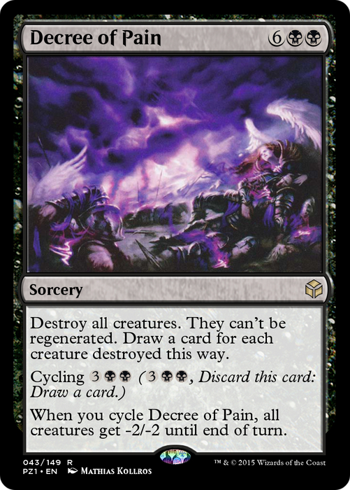 Decree of Pain (PZ1-043) - rare - Foil