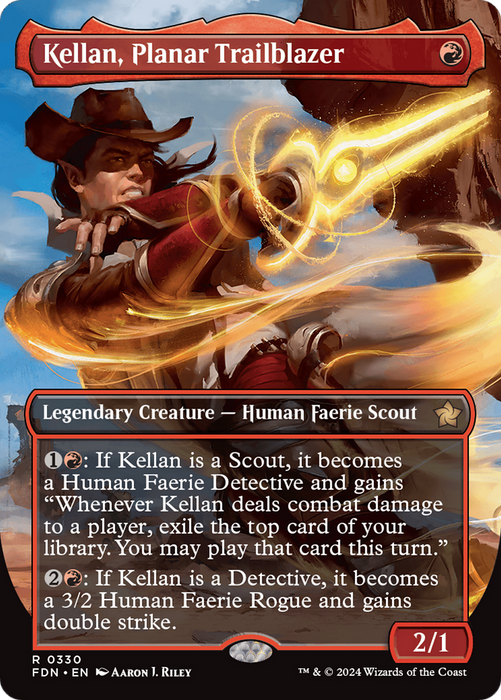 Kellan, Planar Trailblazer (FDN-330) - rare (Borderless)