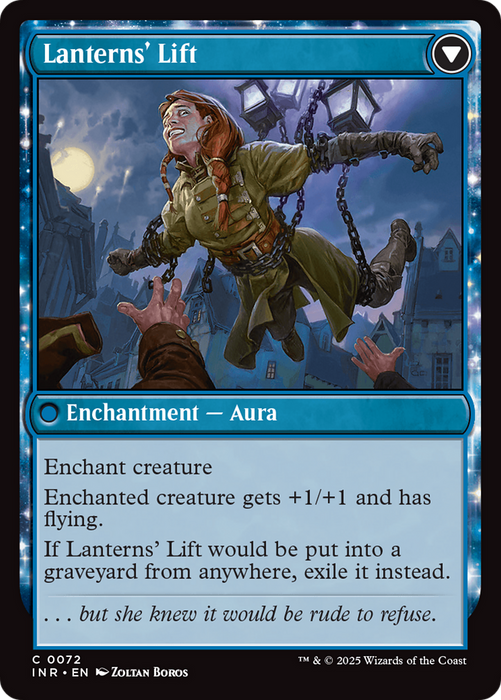 Lantern Bearer // Lanterns' Lift (INR-072) - common: (enchantment) - Foil