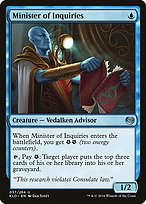 Minister of Inquiries (KLD-057) - uncommon - Foil