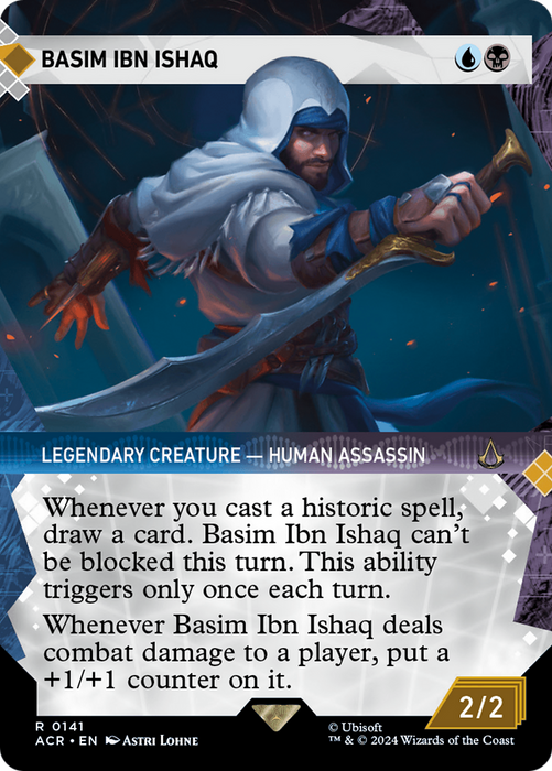 Basim Ibn Ishaq (ACR-141) - rare: (Showcase) (Borderless) - Foil