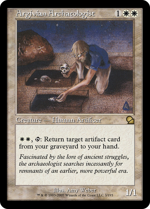 Argivian Archaeologist (ME1-003) - rare - Foil