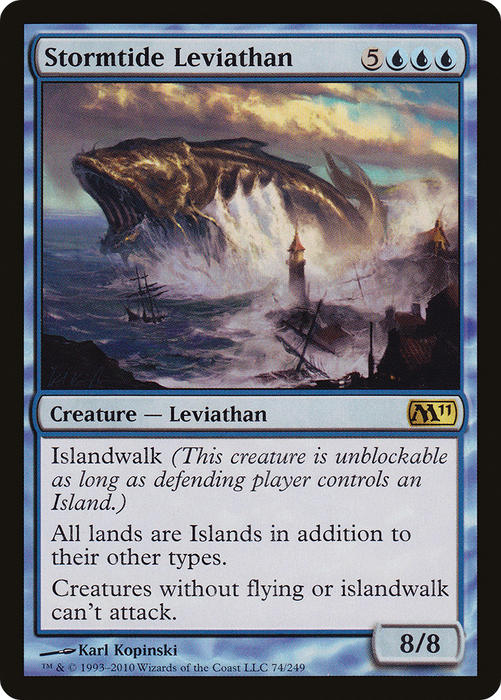 Stormtide Leviathan (M11-074) - rare - Foil