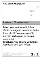 Old Way Phyrexian (UNK-RB03D) - rare